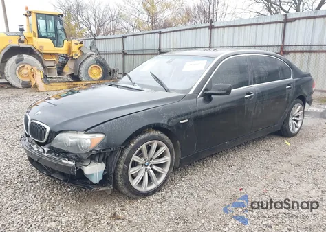 2007 BMW 750Li z USA, uszkodzony, nr VIN WBAHN83517DT71453